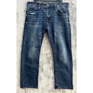 Axel Jeans Men's Size 32x30‎ 99% Cotton 7 Real Pockets Whiskers Distressed